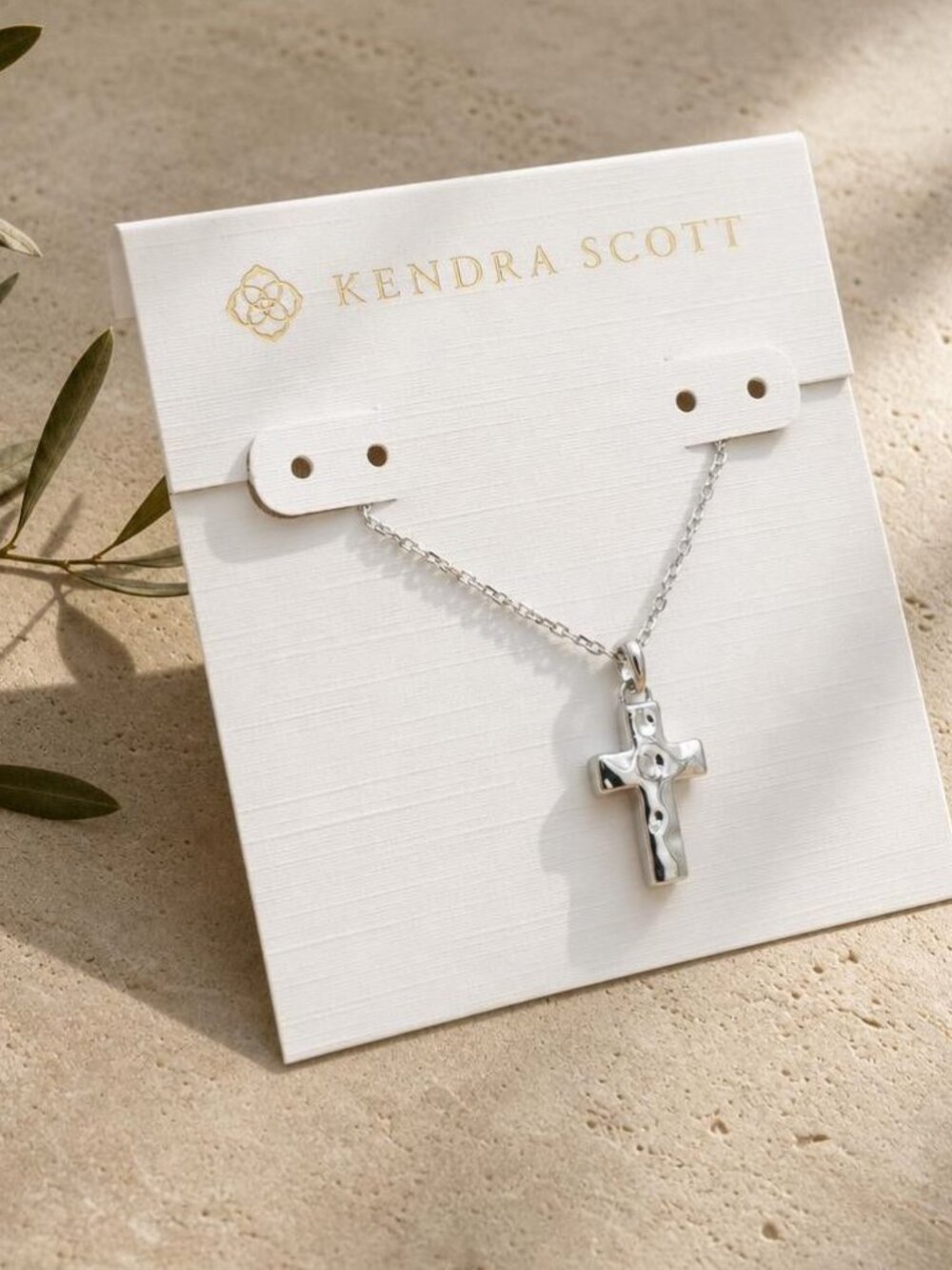 Kendra Scott Cross Silver Pendant Necklace